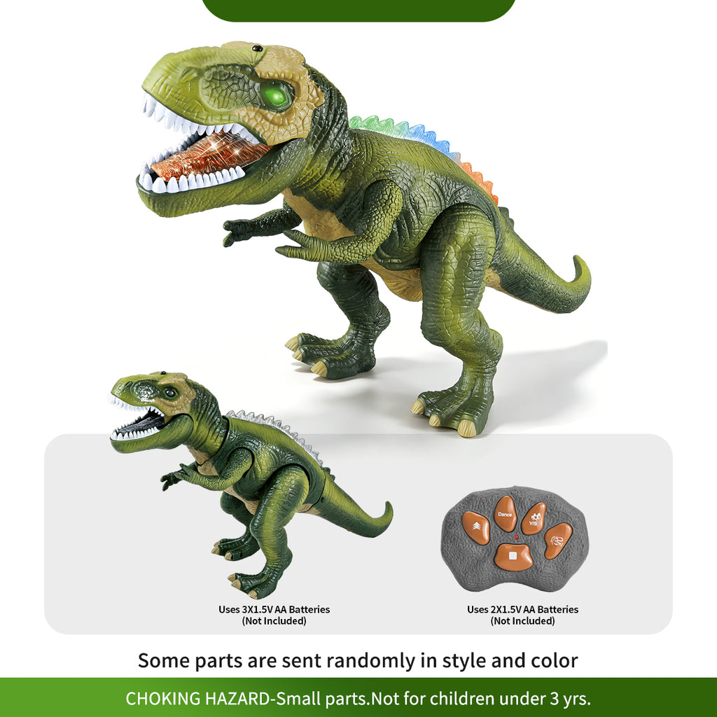 Jouet robot dinosaure, adapté aux garçons de 3 ans et plus, T-Rex géant avec lumières et rugissements réalistes, jouet électronique pour enfants marchant et dansant à télécommande