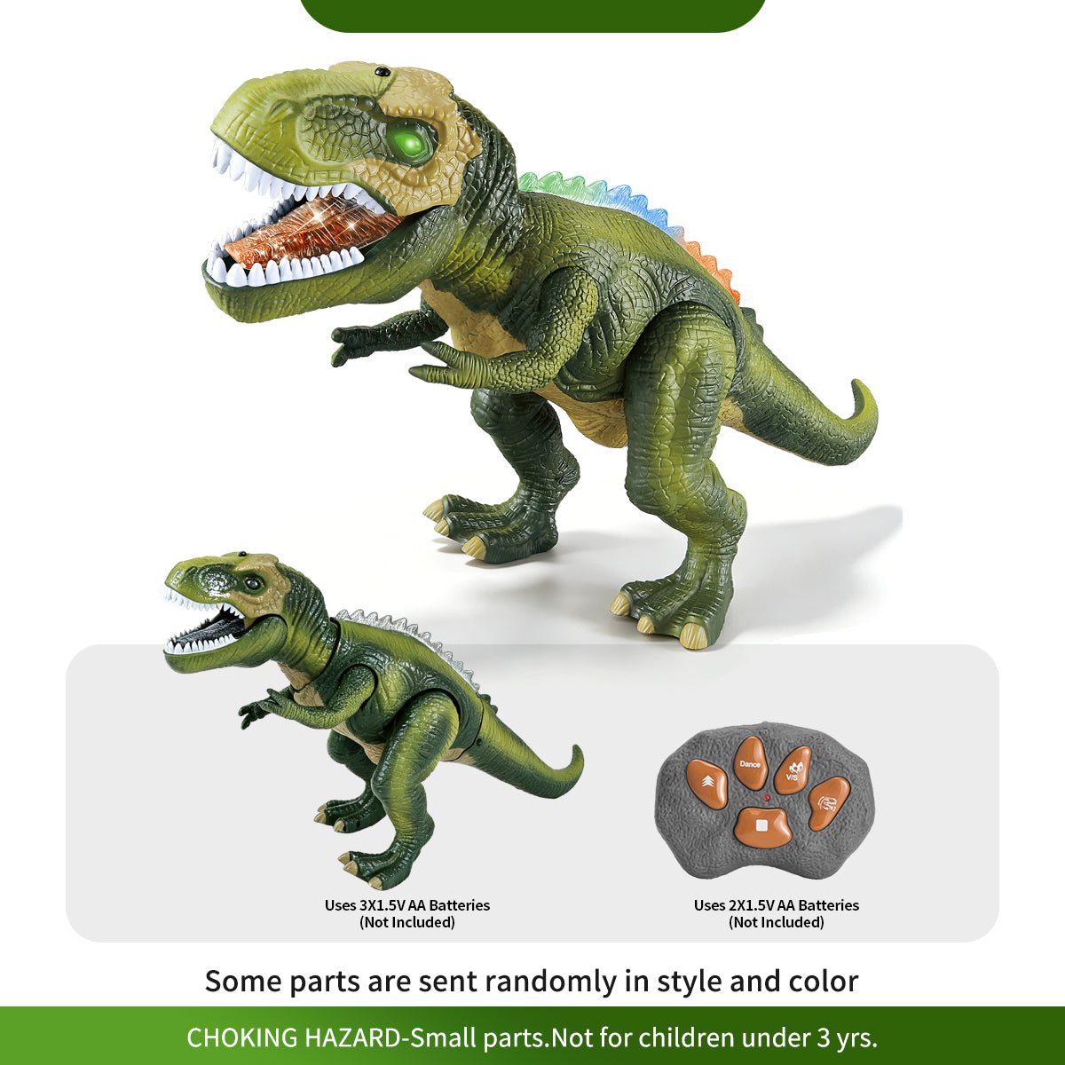 Jouet robot dinosaure, adapté aux garçons de 3 ans et plus, T-Rex géant avec lumières et rugissements réalistes, jouet électronique pour enfants marchant et dansant à télécommande