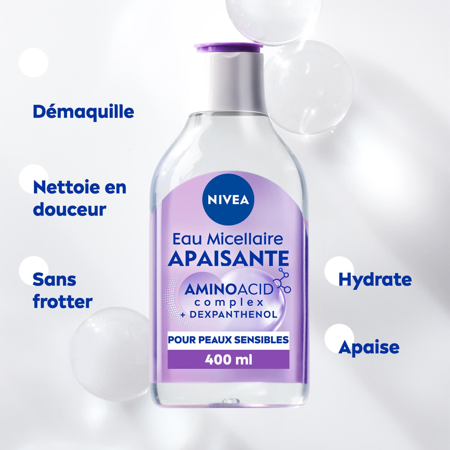 NIVEA Eau micellaire visage apaisante pour peaux sensibles 400 ml