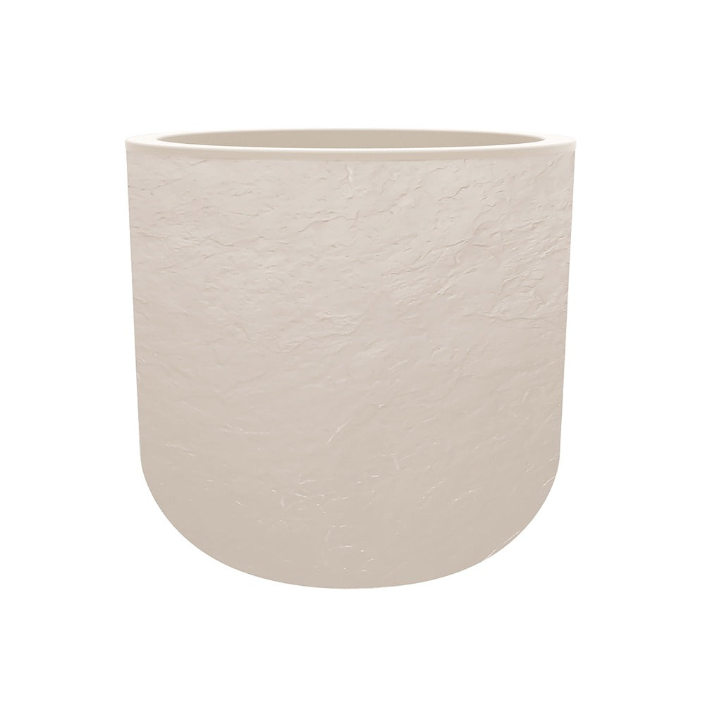 EDA Pot Rond 40 cm VOLCANIA UP Gris anthracite 40 cm Avec zone de rétention d'eau Ø 38,5 x 36,8 cm - Volume 32,5 L