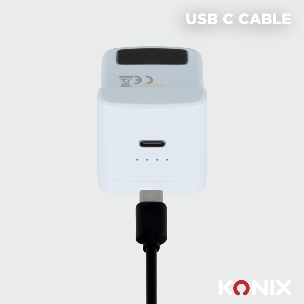 Konix Batterie externe pour manette DualSense PS5 - Indicateur de charge LED - 10 modes d'éclairage RVB - Noir