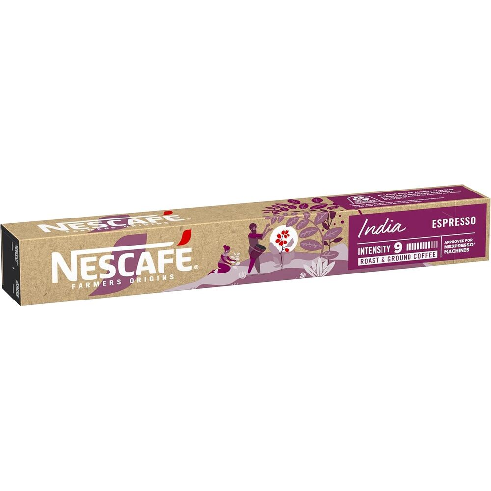 NESCAFÉ FARMERS Café India Espresso X10 capsules 44g