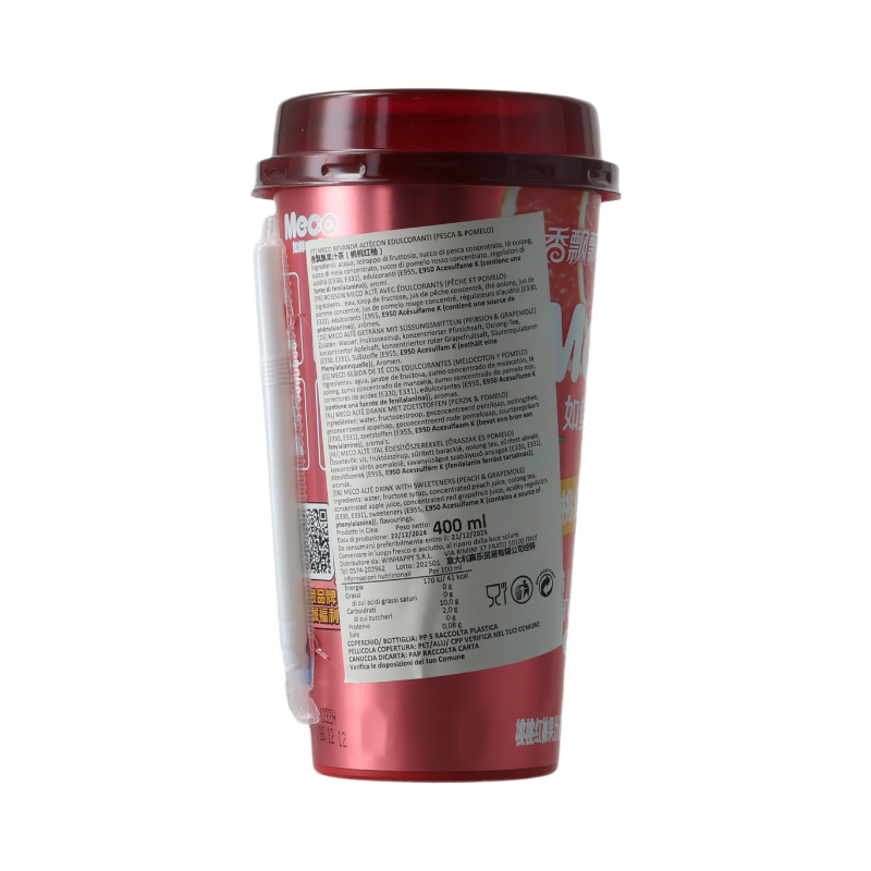 Senpure Meco Thé au jus de pêche et pamplemousse rouge - 400 ml