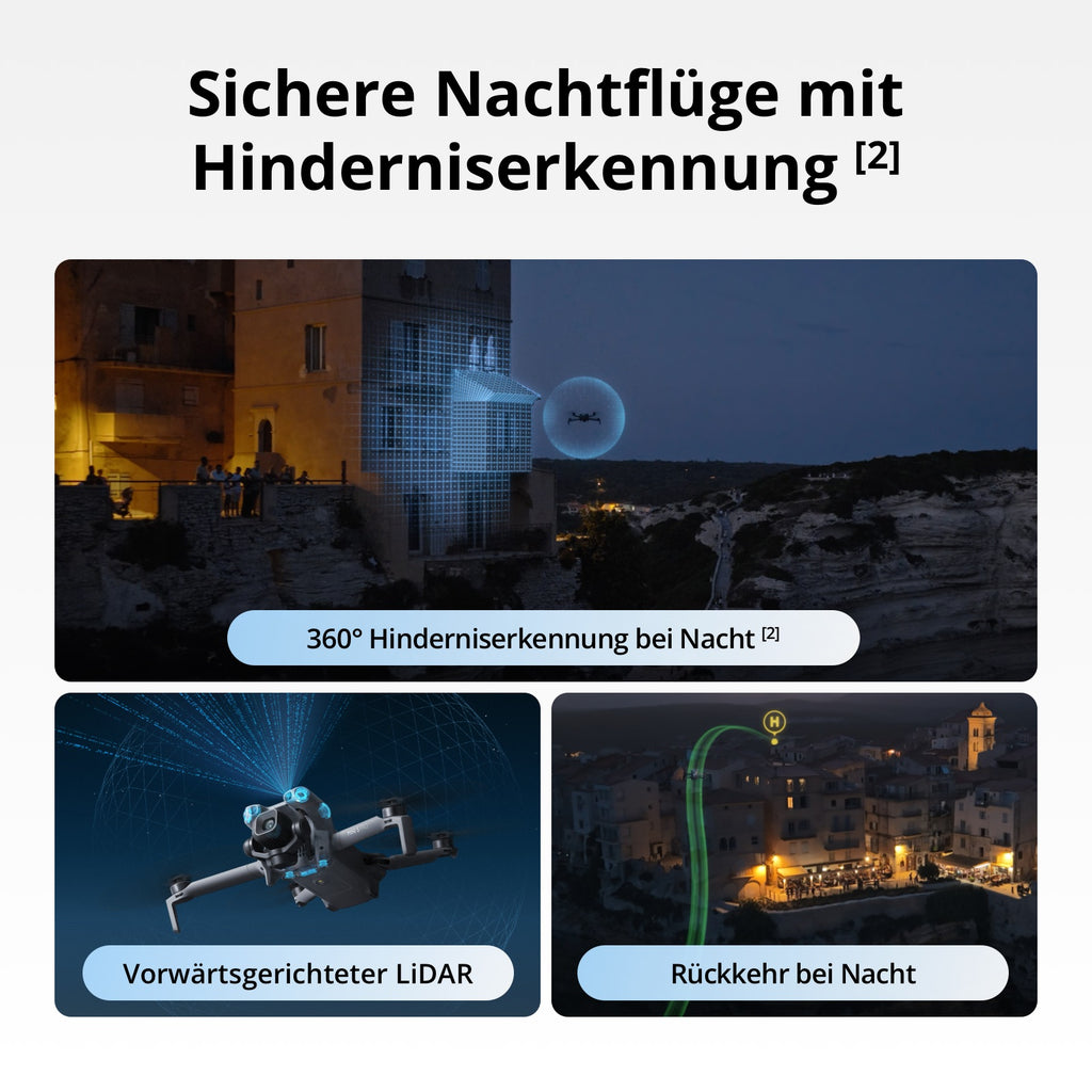 DJI Mini 5 Pro Pack Fly More avec DJI RC 2, certifié C0, drone 4K, capteur CMOS 1-pouce et détection d'obstacles