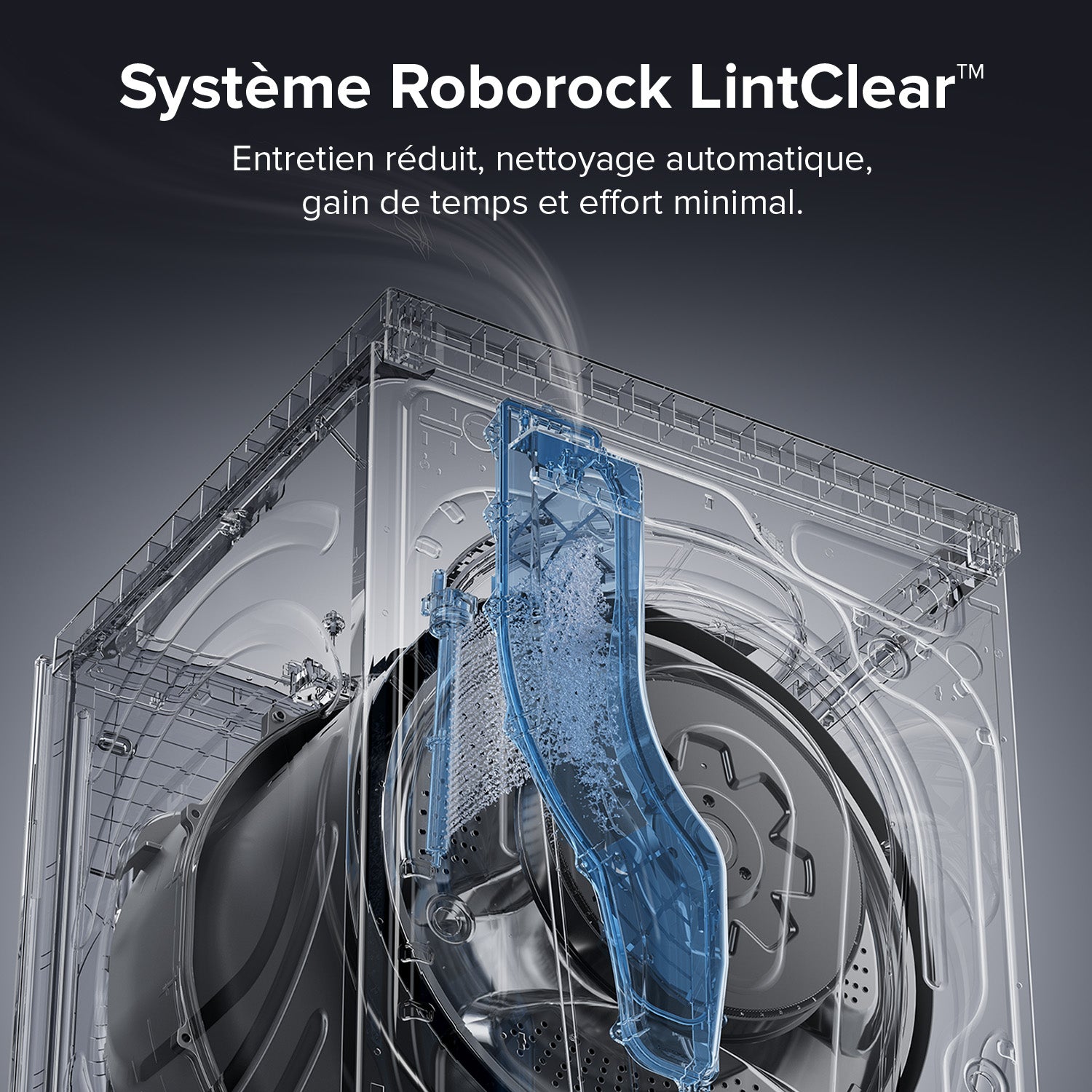 Roborock Zeo Lite Lave-linge séchant Gris avec technologie de séchage Zeo-Cycle, 10 kg lavage, 6 kg séchage, 27 programmes de lavage avec contrôle via application