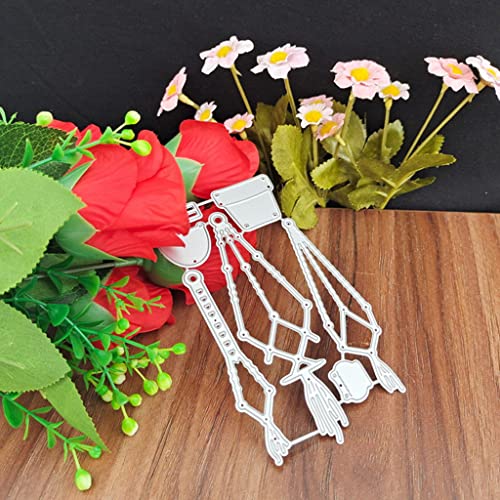 WhereHike Tampon pour scrapbooking, Pot de fleurs suspendu, Matrice de découpe en métal, Pochoir, Gabarit pour papier carte album de scrapbooking