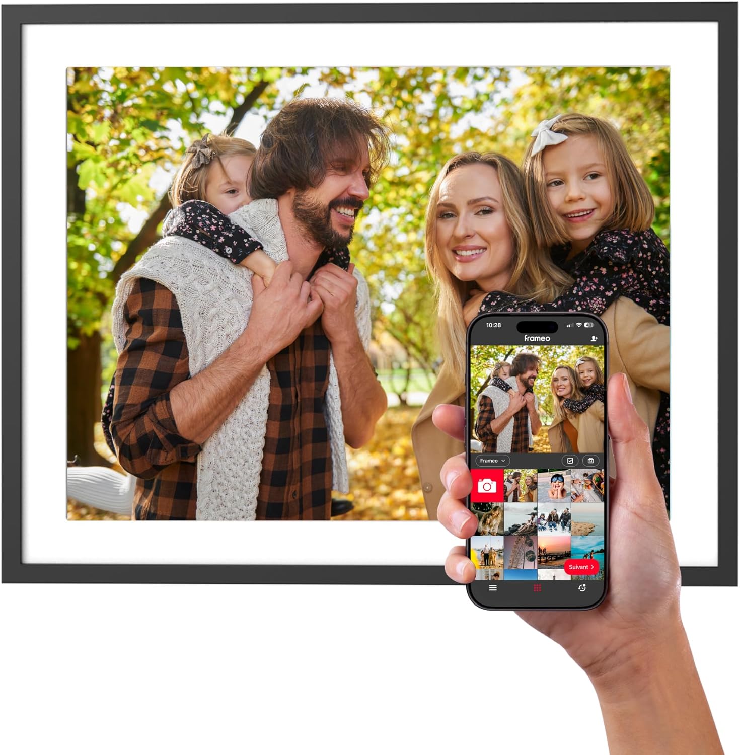 AgfaPhoto Cadre photo numérique APF1700WIFI - 17 pouces