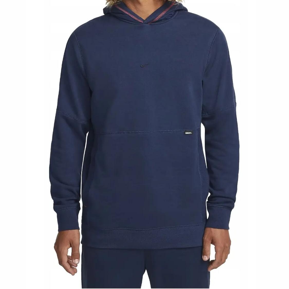 NIKE FC Sweat à capuche polaire bleu marine