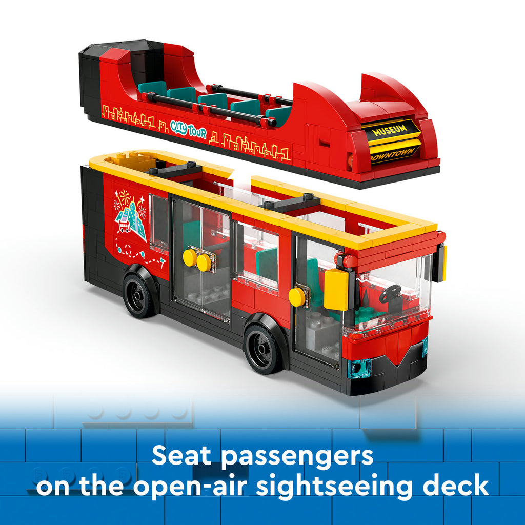 LEGO City 60407 Bus touristique rouge à deux étages