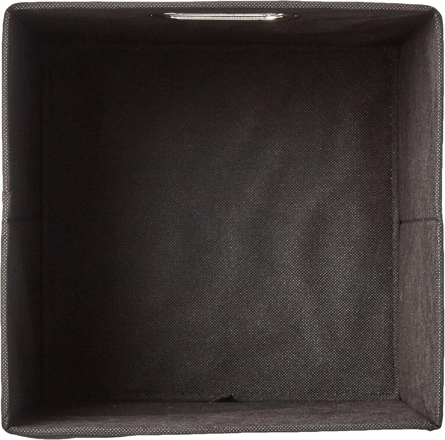 ANQI Lot de 6 boîtes de rangement cubes pliables noir - 26,5 x 26,5 x 28 cm