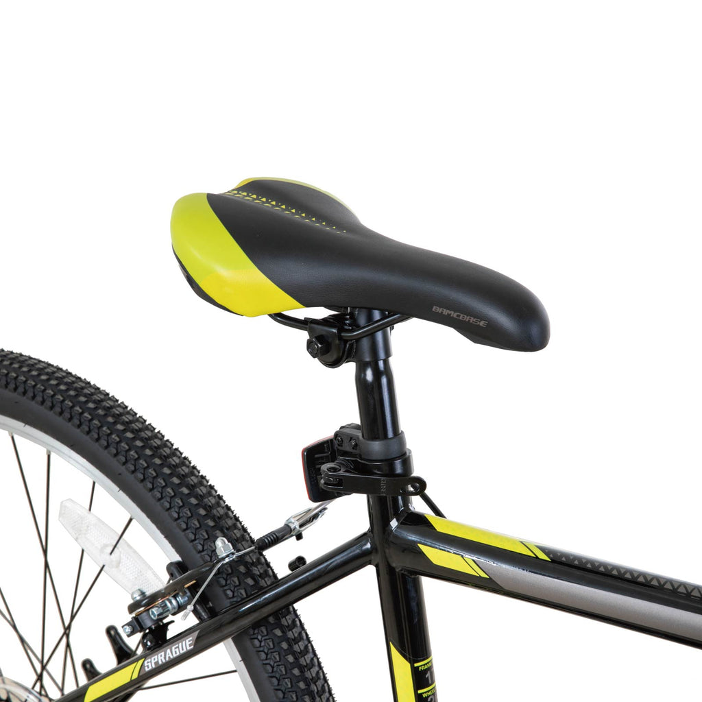 BAMCBASE Sprague, Vélo tout-terrain adulte 21 vitesses, cadre en acier haute résistance, vélo VTT de cyclisme sportif pour hommes et femmes, Noir, 26 pouces