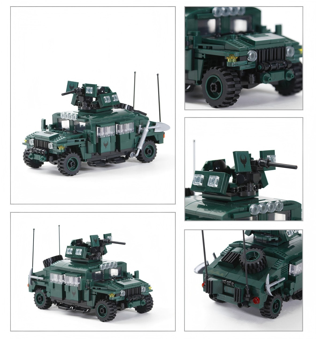 WANGE M1151 Véhicule de transport d'armement amélioré 518 pièces Ensemble de blocs de construction Pour constructeurs amateurs