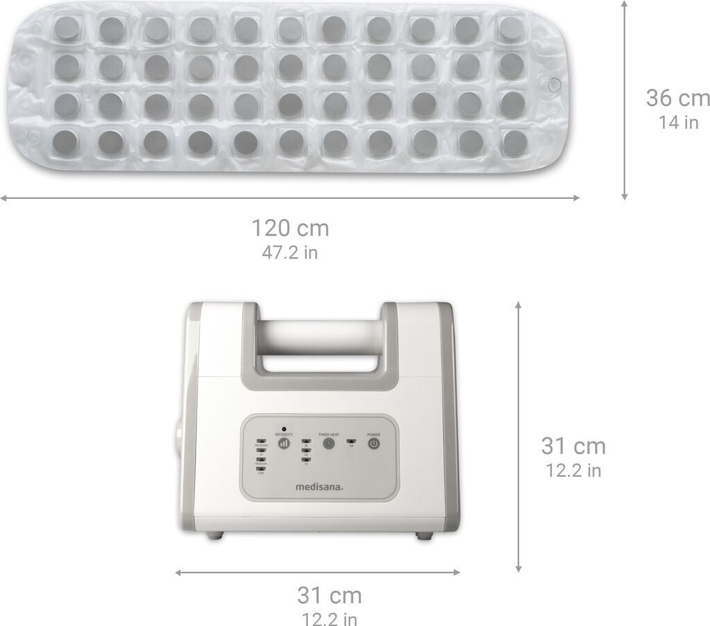 Medisana Tapis de Bain à Bulles BBS, Tapis d'hydromassage, Distributeur d'arômes inclus, 3 niveaux d'intensité, Fonction de minuterie, Spa pour la maison