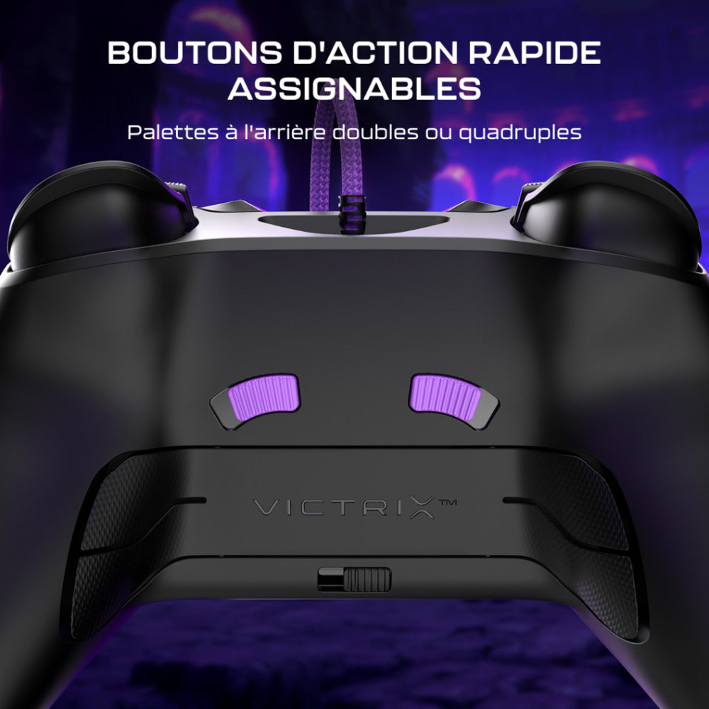 Turtle Beach Victrix Pro BFG Reloaded Manette esport Sans fil - Rapid Fire Clutch Triggers & Boutons programmables & Sticks interchangeables - Xbox Series X|S, PC (Licence officielle Microsoft) - Noir
