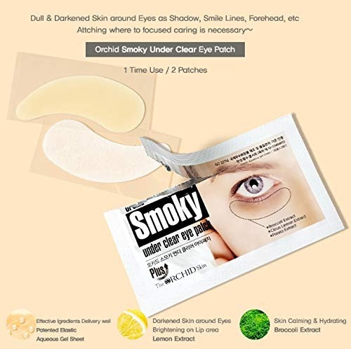 The Orchid Skin Masques yeux en hydrogel anti-cernes - 10 pièces