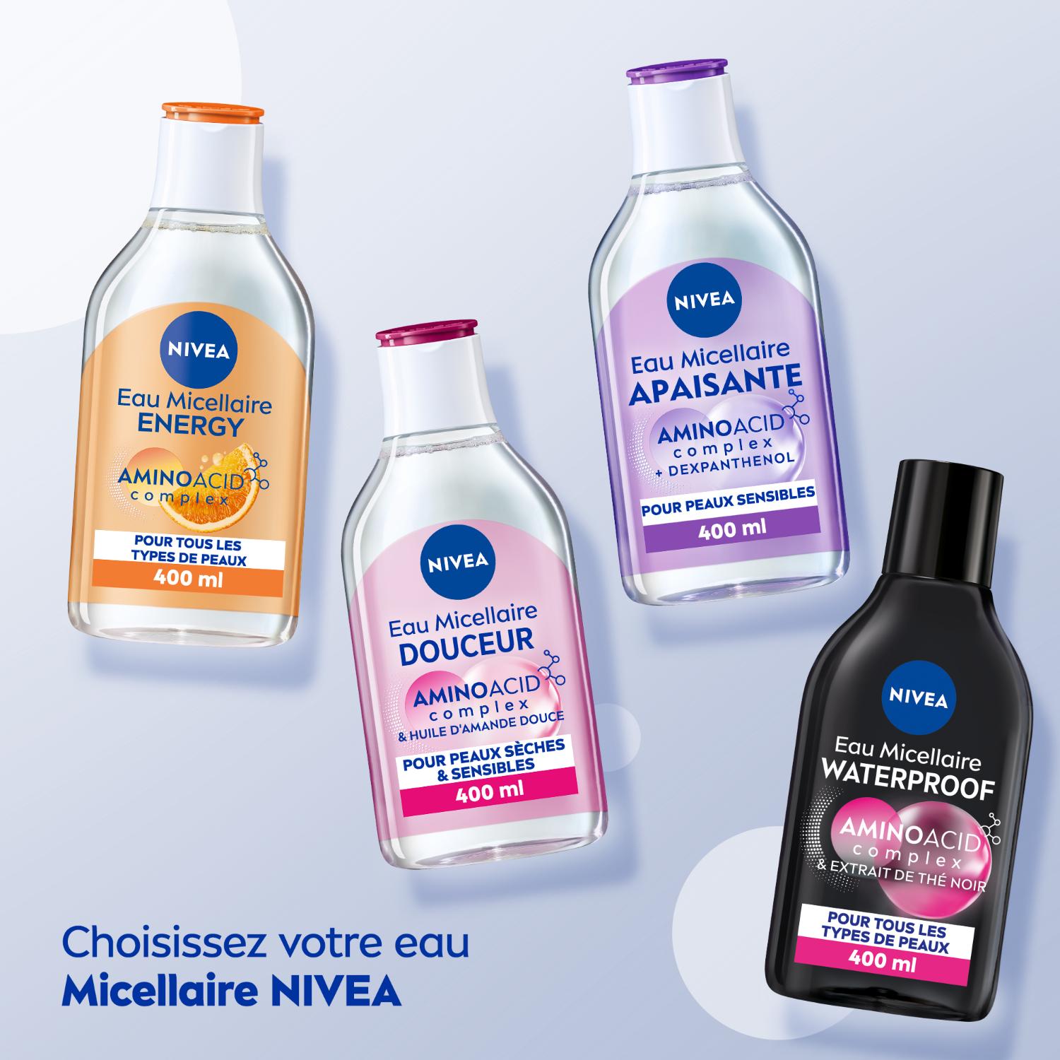 NIVEA Eau micellaire visage apaisante pour peaux sensibles 400 ml