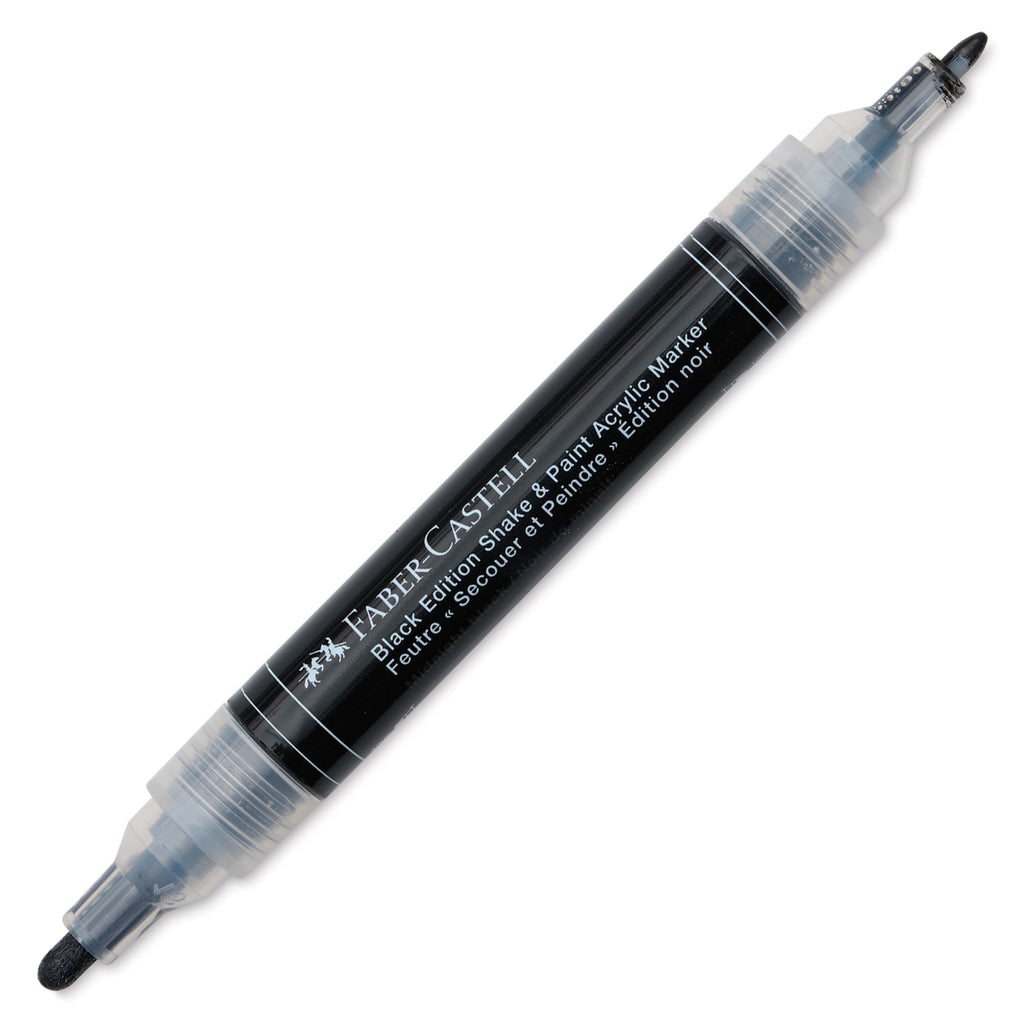 Faber-Castell Black Edition Marqueur acrylique double Shake and Paint - Noir