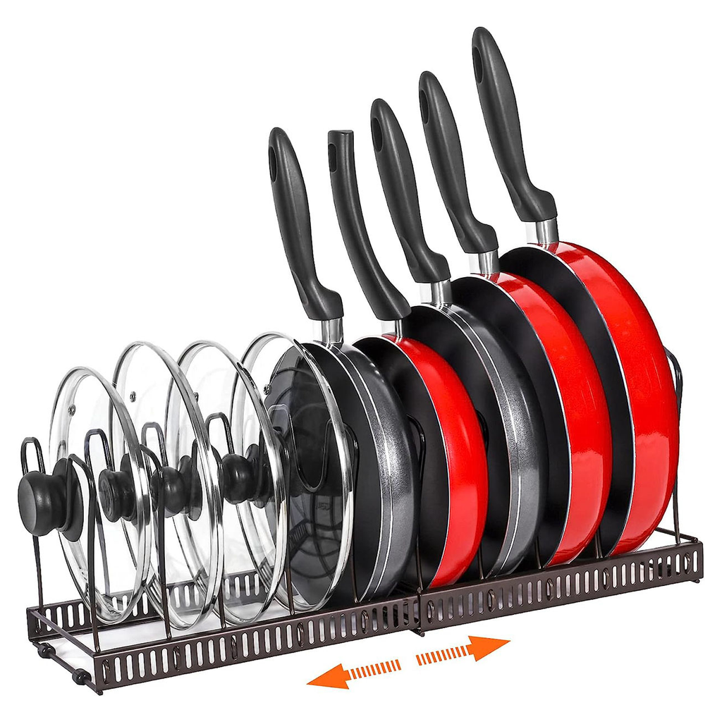 SRD 0175 Support de rangement extensible pour casseroles - Lot de 2