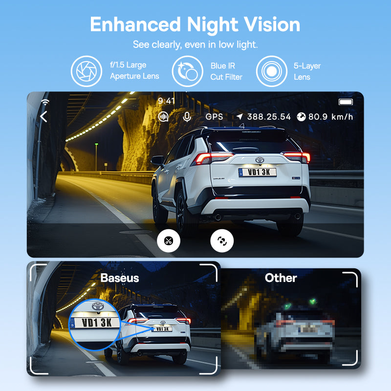 Baseus PrimeTrip Series Dashcam - Noir cosmique