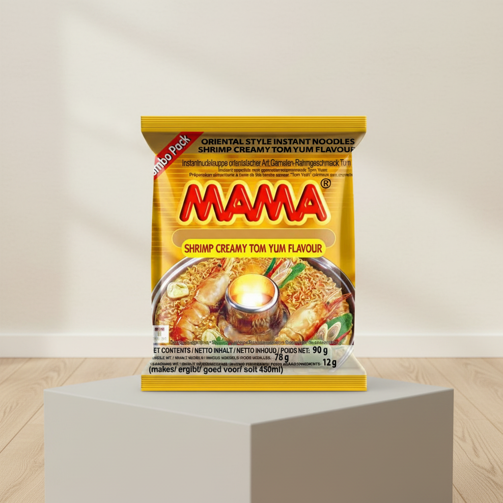 MAMA Nouilles instantanées crémeuses Tom Yum aux crevettes - 90 g