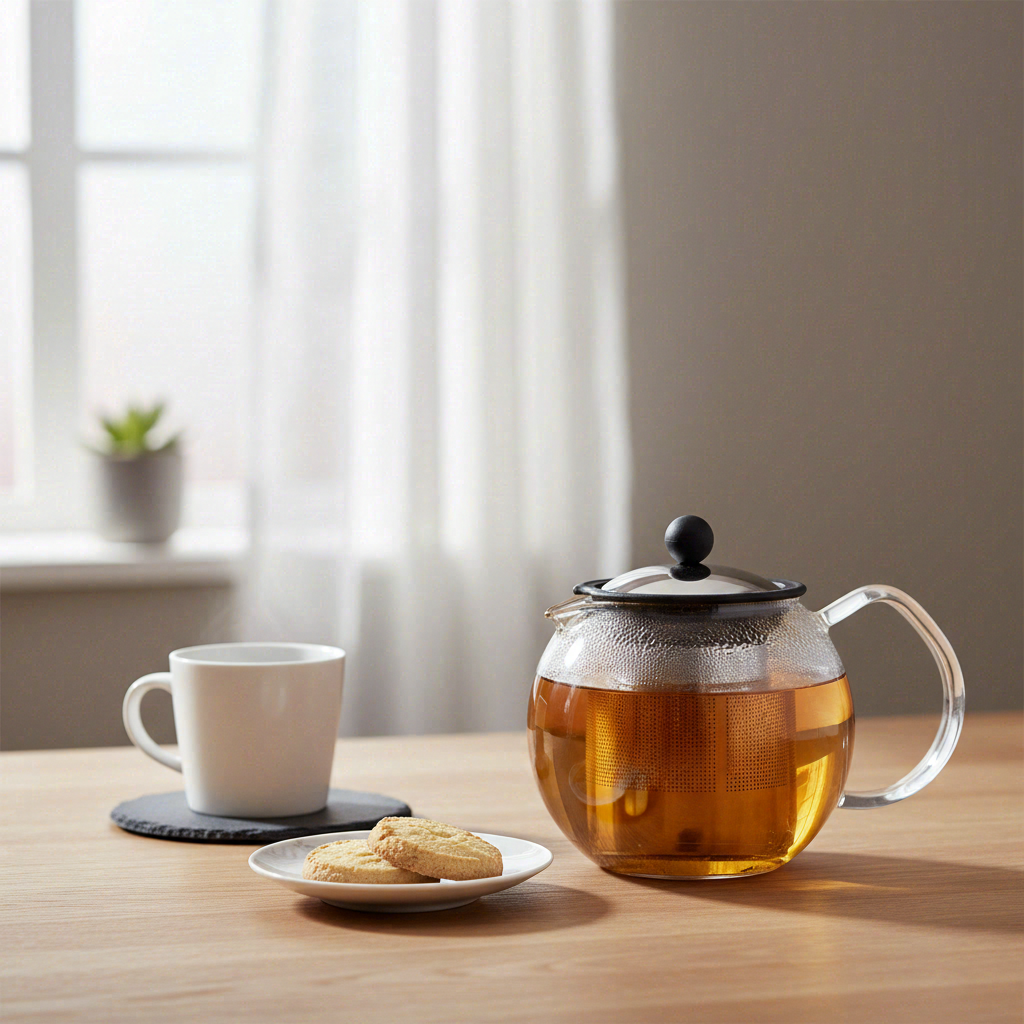 Bodum Assam Théière à piston avec filtre en acier inoxydable - 0,5 L