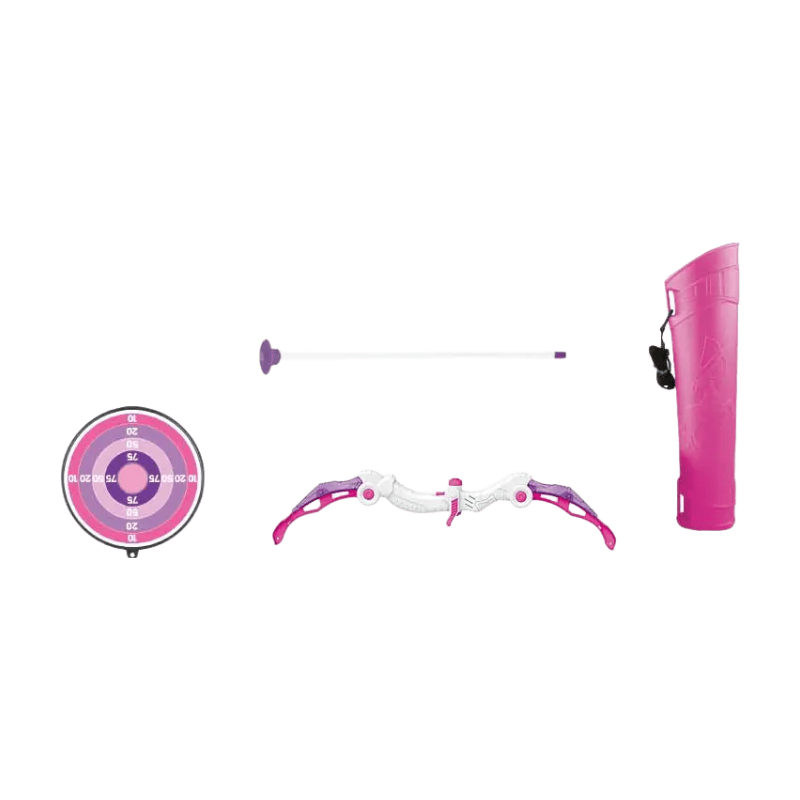 Ensemble arc et flèches de tir à l'arc pour filles avec son et lumière, kit de jouets ABS+PP avec illumination et sons