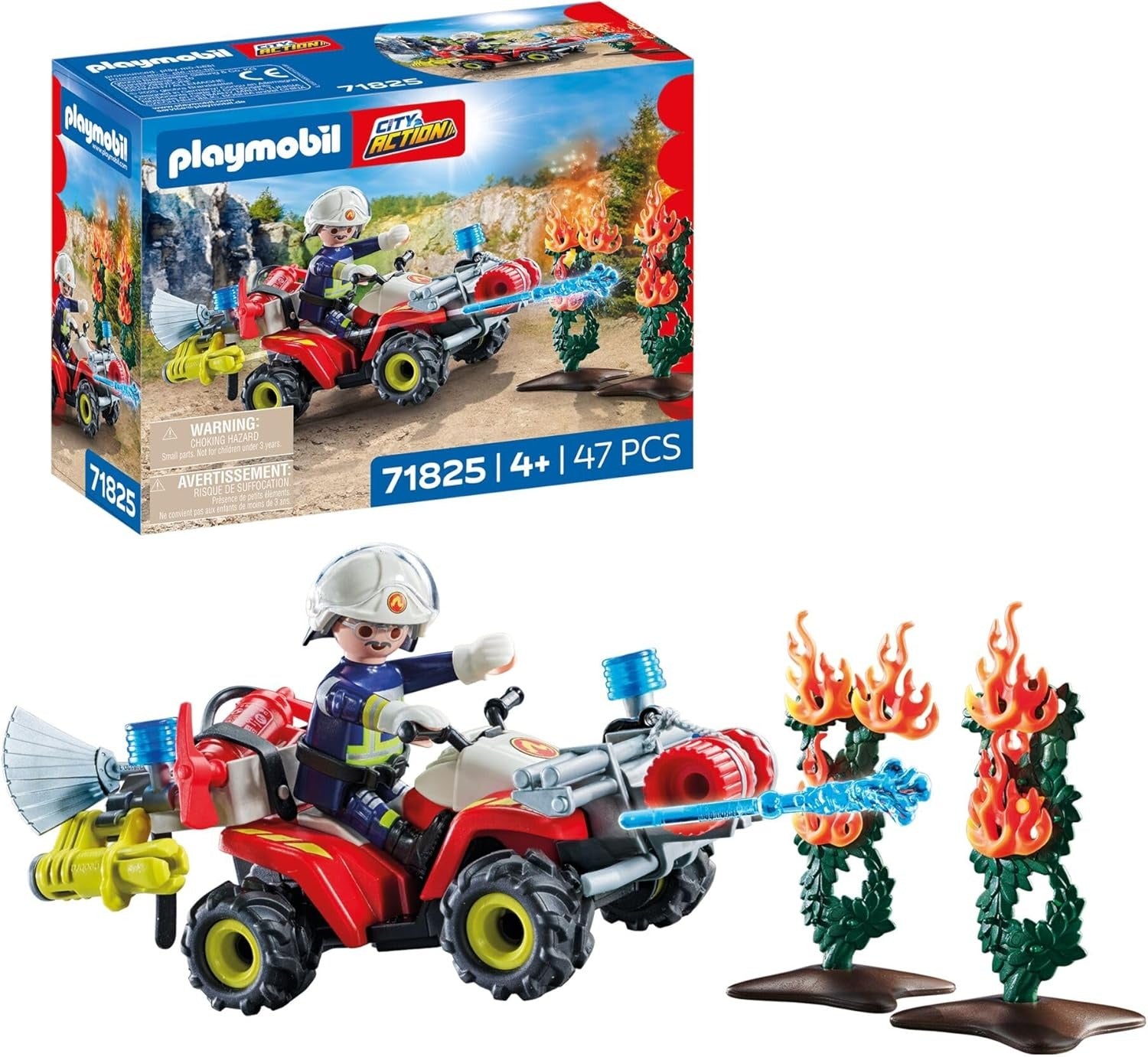 PLAYMOBIL Set Pompiers et Moto