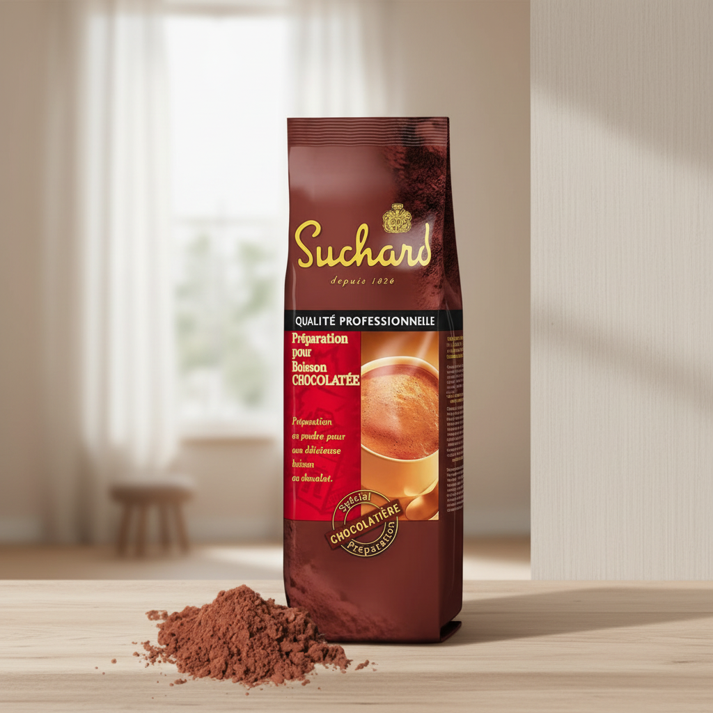 Suchard chocolat chaud instantané en poudre, 20% de cacao, 1 kg