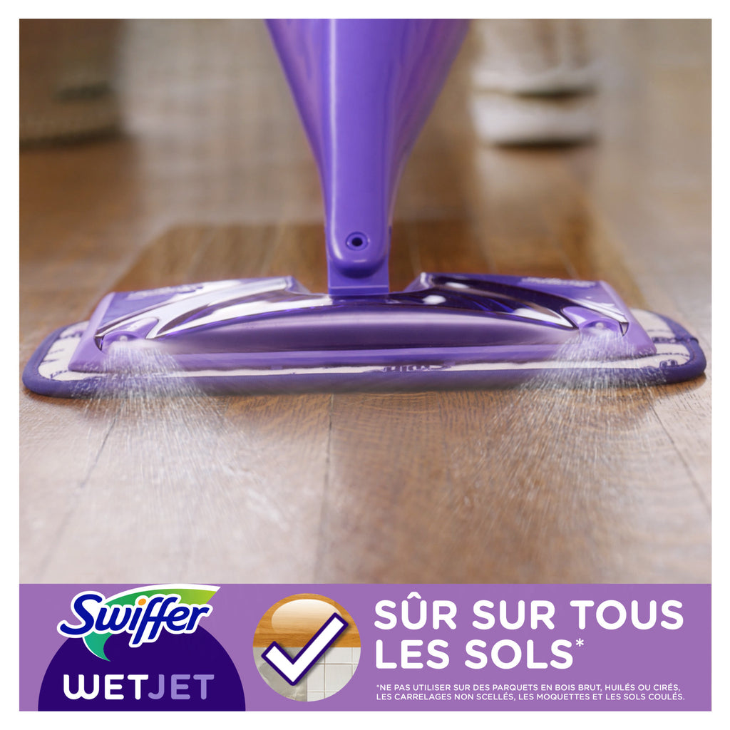 Swiffer Balai WetJet SK + Recharge lavable