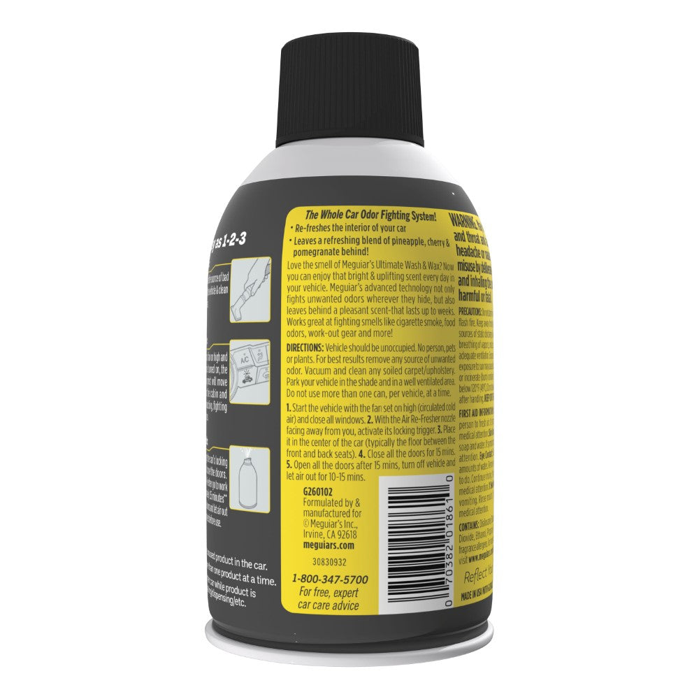 Meguiar's® Ultimate Whole Car Air Re-Fresher G260102F, 2 oz (57g) Bottle, 6/CV