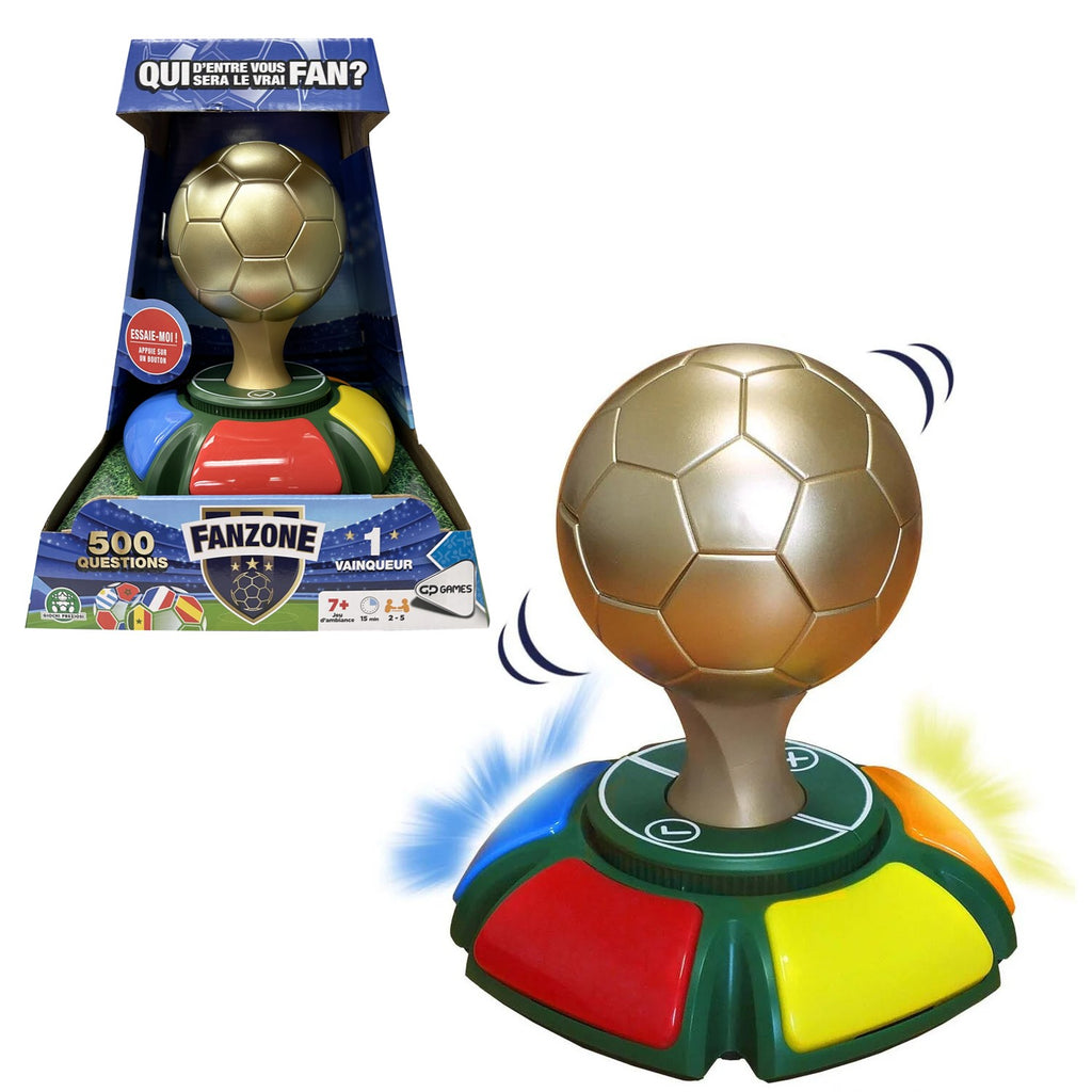 FANZONE Fanzone, Jeu ludique et amusant, 500 questions sur le football, 2 à 5 joueurs, Pour les enfants à partir de 7 ans, FAE00