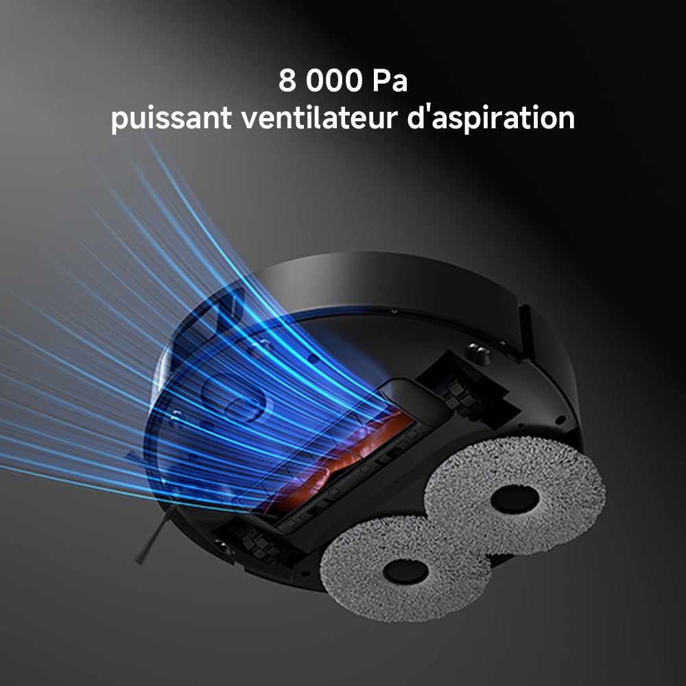 Xiaomi Aspirateur robot X20 Max, station d’entretien tout-en-un avec lavage à l’eau chaude et séchage, 8000 Pa d’aspiration, bras extensible, scanning laser LDS