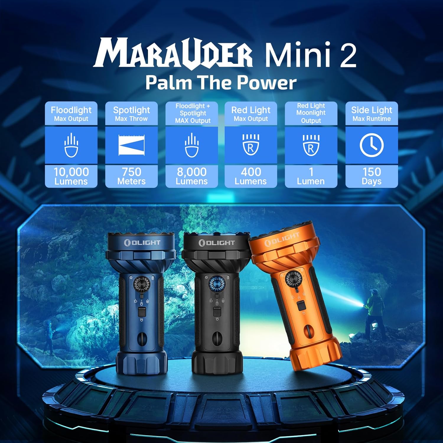 Olight Marauder Mini 2 Lampe torche compacte puissante