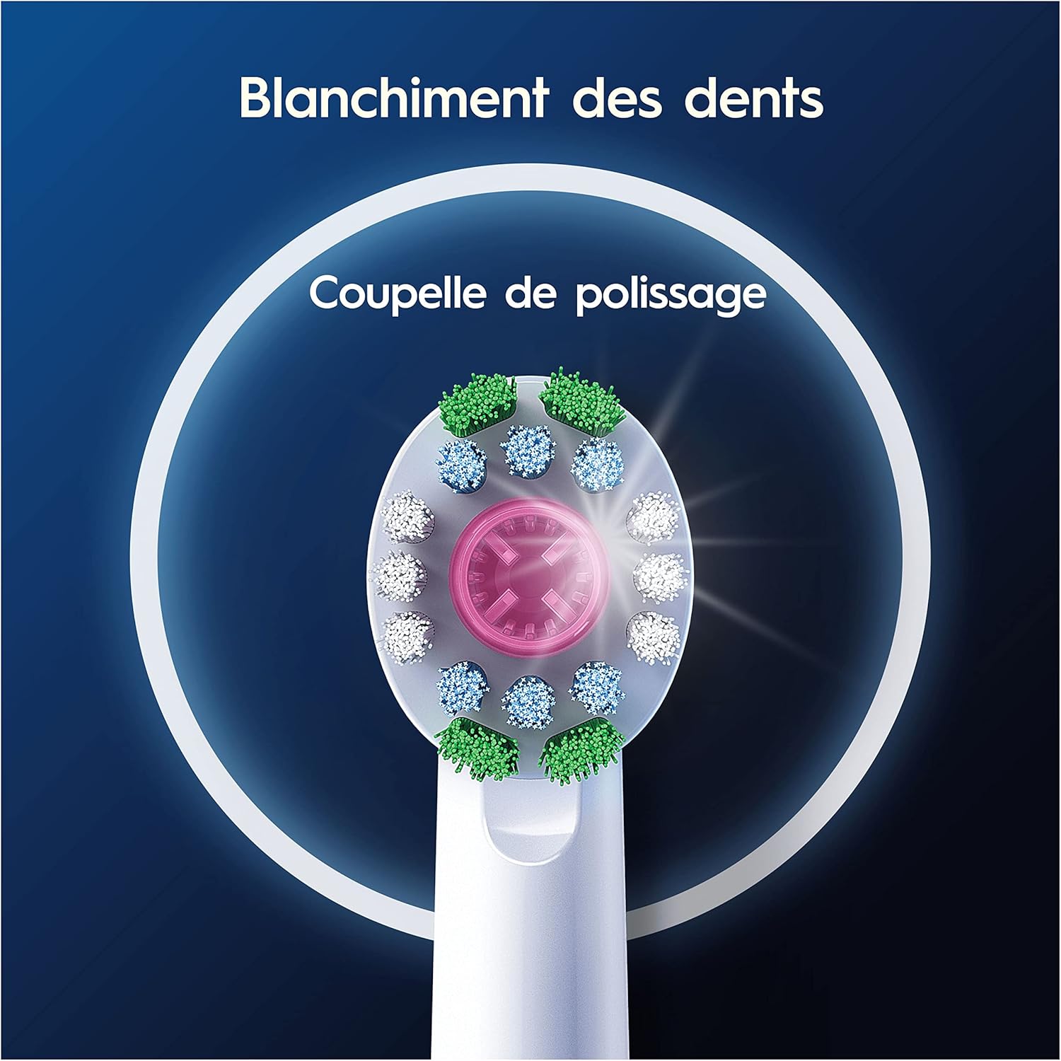Oral-B Pro 3D White EB18-4 - Brossettes de Rechange pour Brosse à Dents Électrique - Pack de 4