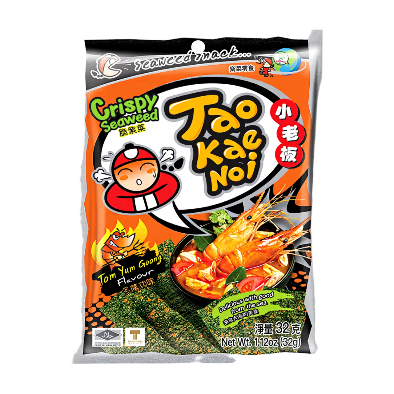 Taokaenoi Algues croustillantes Tom Yum Goong - 32 g