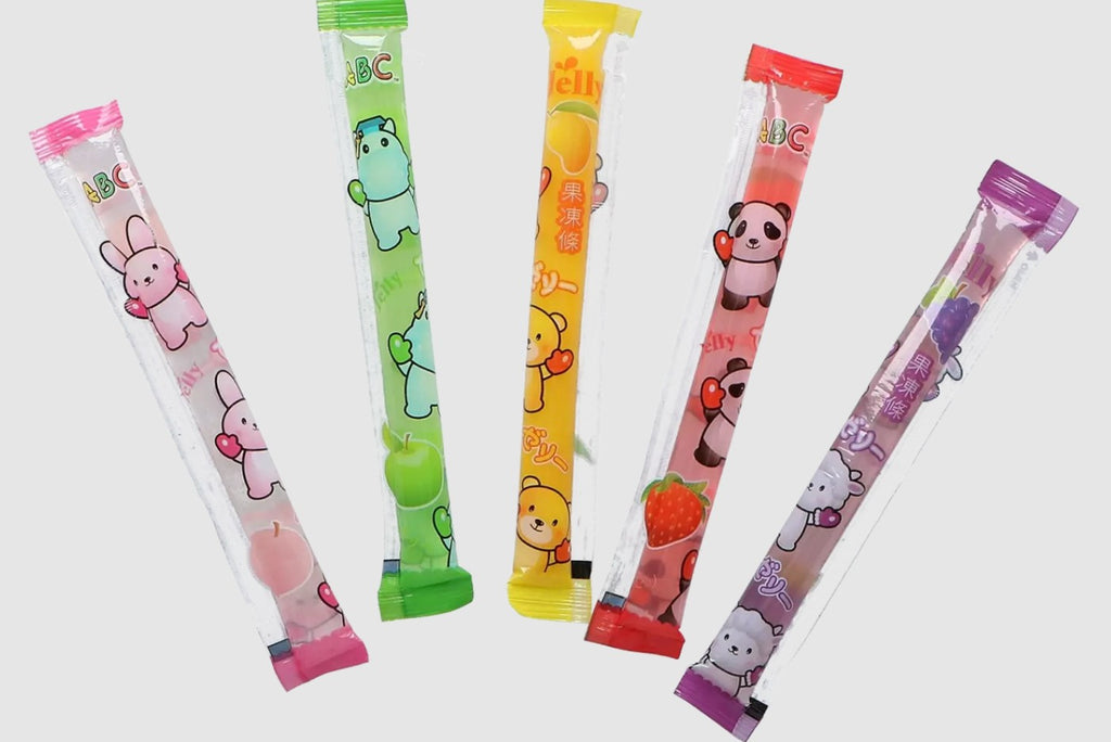 ABC Animal Friends Assortiment de bâtonnets de gelée animaux à texture élastique 400 g