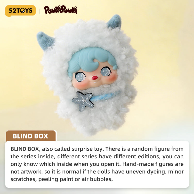52TOYS POUKAPOUKA Boîte Mystère Peluche Vinyle Esprit Céleste Pendentif de Collection Tendance & Ornement de Poupée Une Figurine Aléatoire par Commande