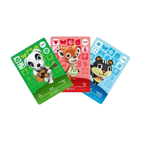 Nintendo Animal Crossing Série 2 Paquet de cartes amiibo avec 1 spéciale et 2 standards