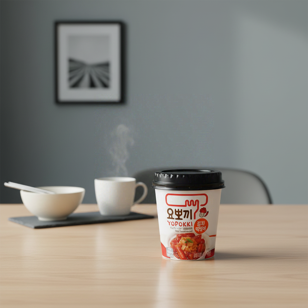 Yopokki Gâteaux de riz coréens instantanés en bâtonnets Saveur kimchi 115 g
