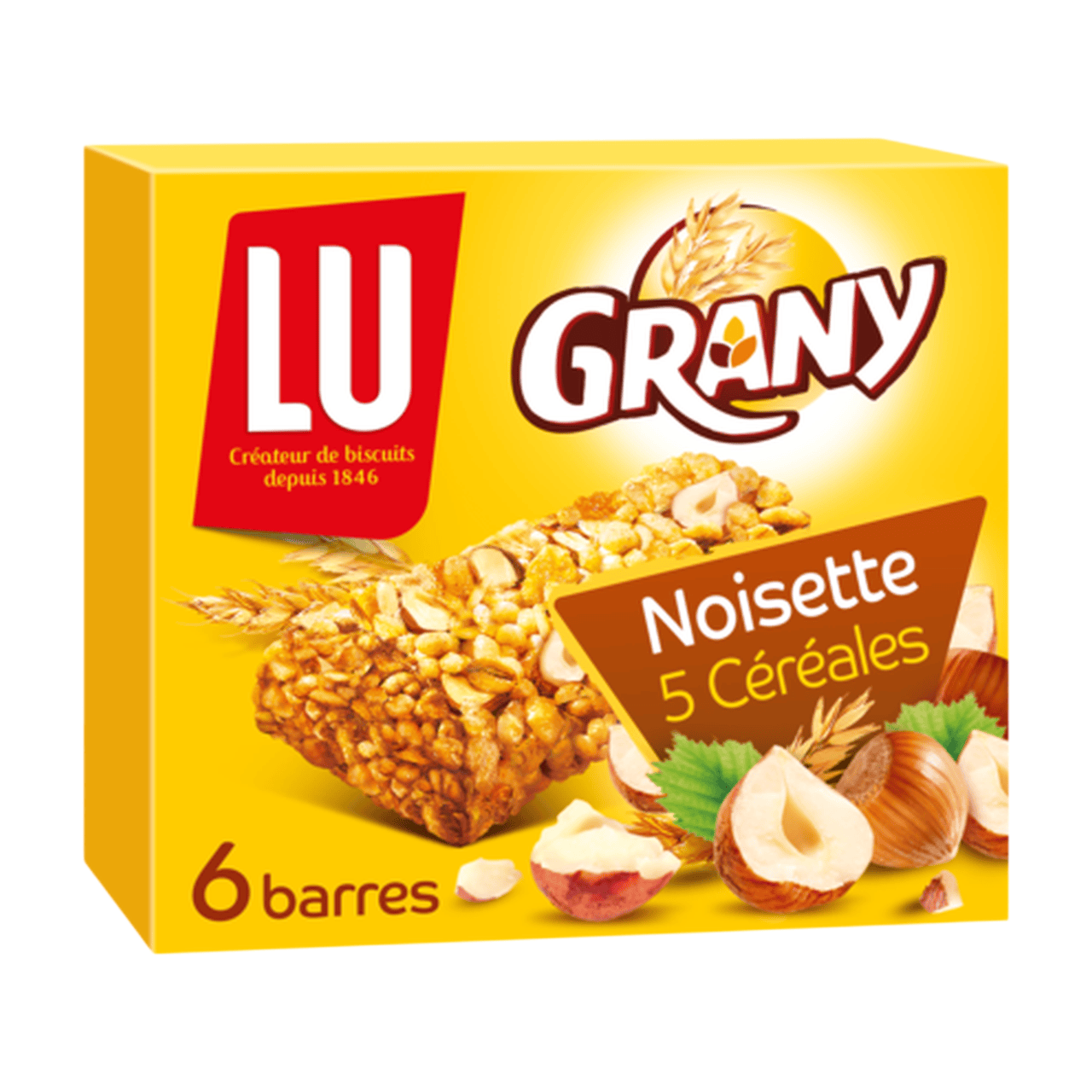 LU Grany Barres de céréales aux noisettes - 125 g