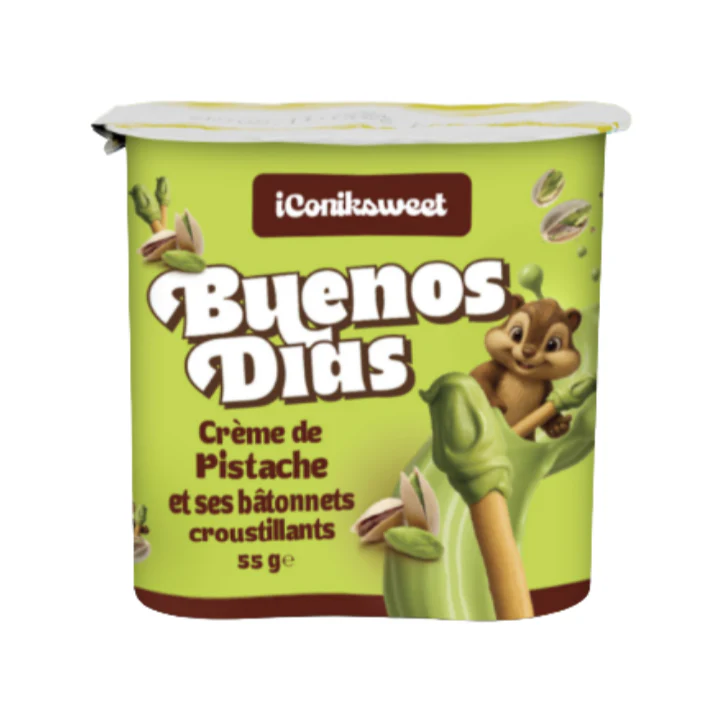 BUENOS DIAS Bâtonnets à la crème de pistache, 55 g