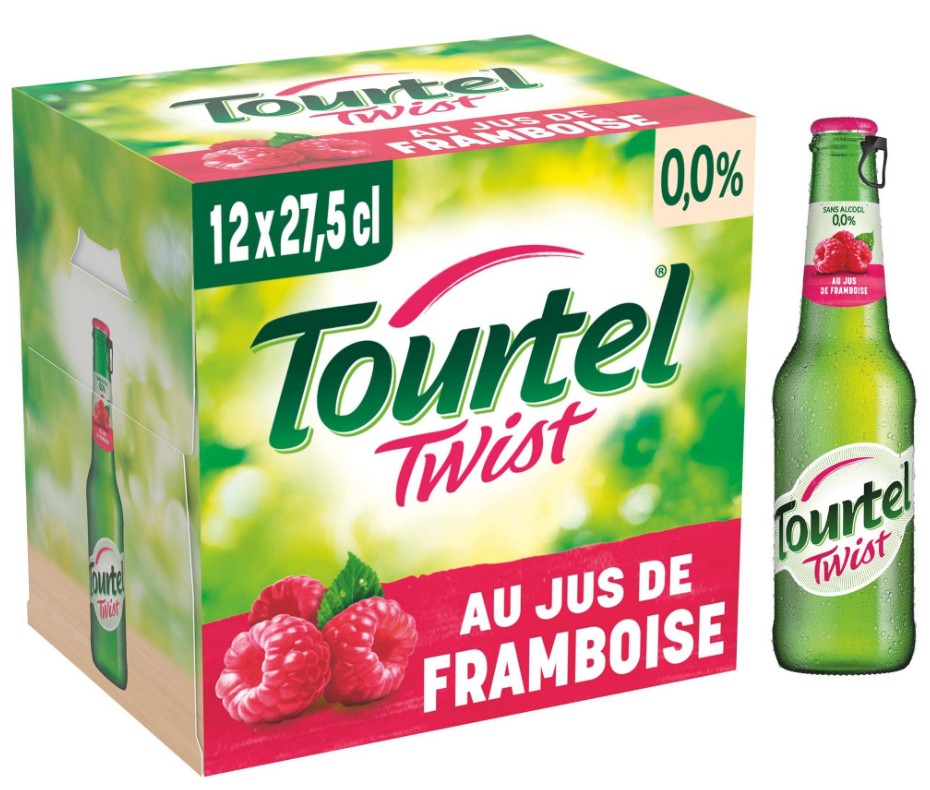 TOURTEL TWIST Bière sans alcool aromatisée Framboise 0° 12x27,5Cl