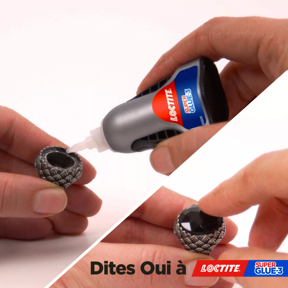 Henkel Loctite Super Glue-3 Control, Colle instantanée surpuissante avec débit contrôlé, Colle universelle pour la plupart des matériaux, colle liquide dans un flacon anti choc de 3 g