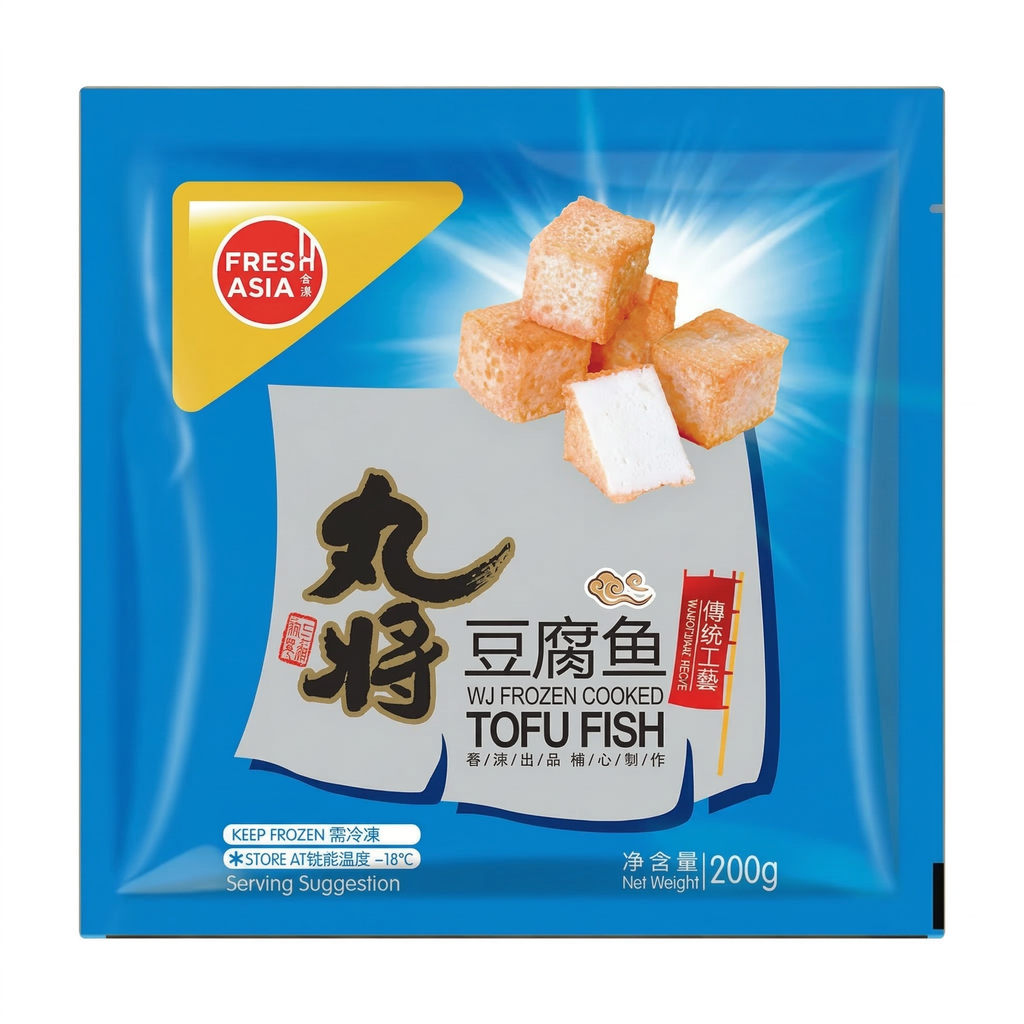 FRESHASIA Tofu de poisson pré-cuit surgelé - 200 g