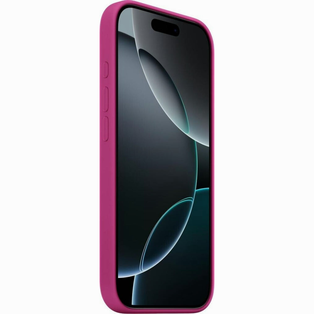 Apple coque silicone iPhone 16 Pro avec MagSafe, fuchsia