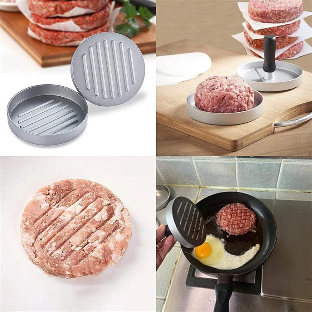 Huacan Presse à steak haché pour hamburger, plaque à viande, moule rond à steak haché