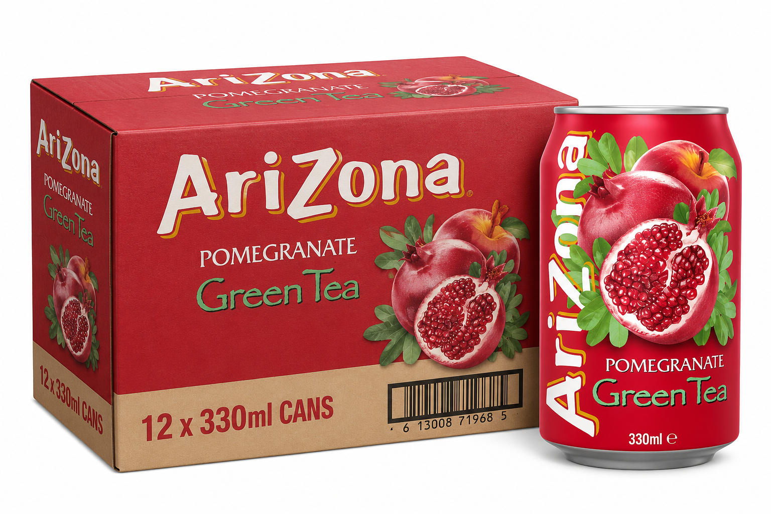 AriZona Thé vert à la grenade - 12 x 330 ml