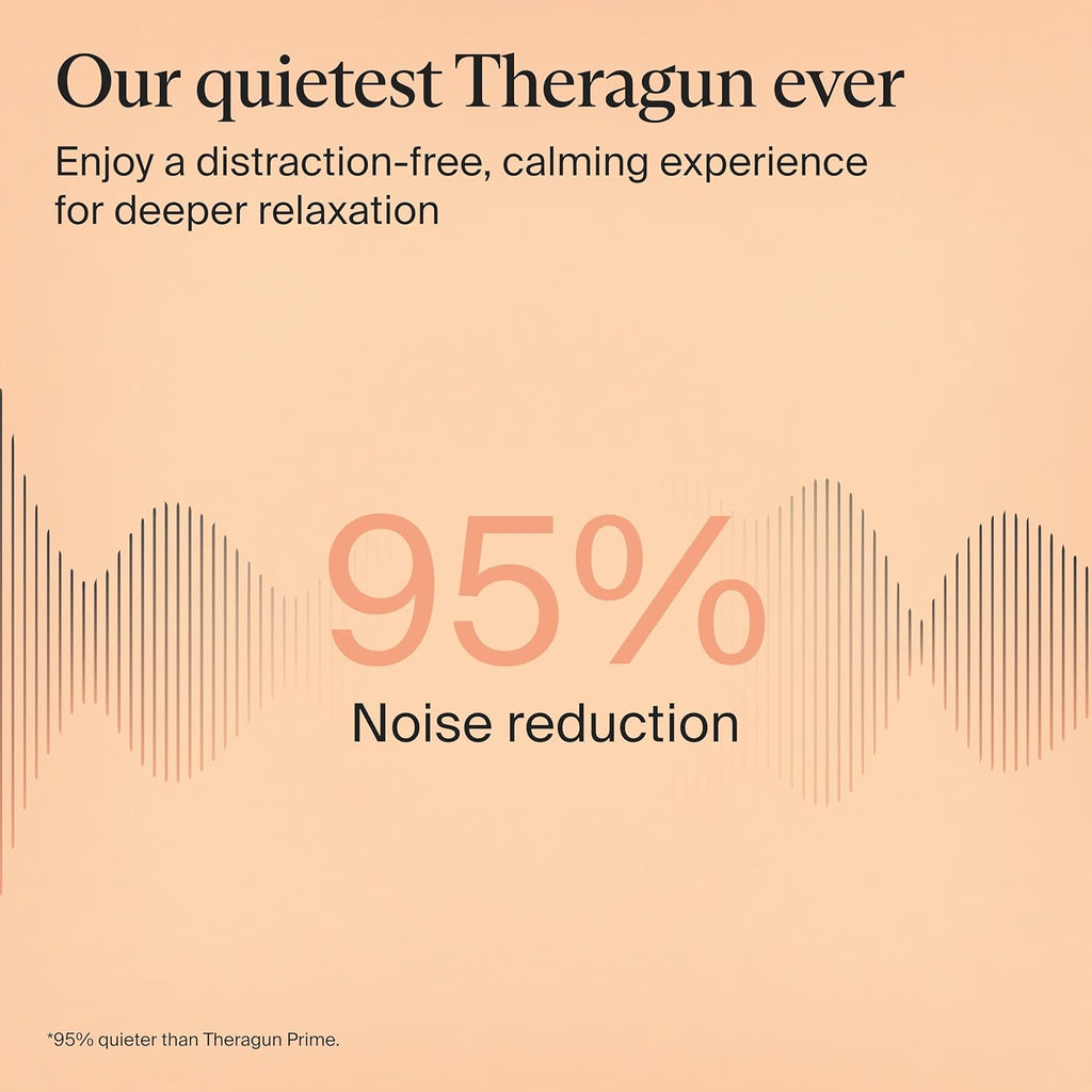 Theragun Sense - Pistolet de massage à percussion - Appareil de massage des tissus profonds pour un usage personnel avec exercices de respiration préinstallés pour le soulagement du stress, Blanc