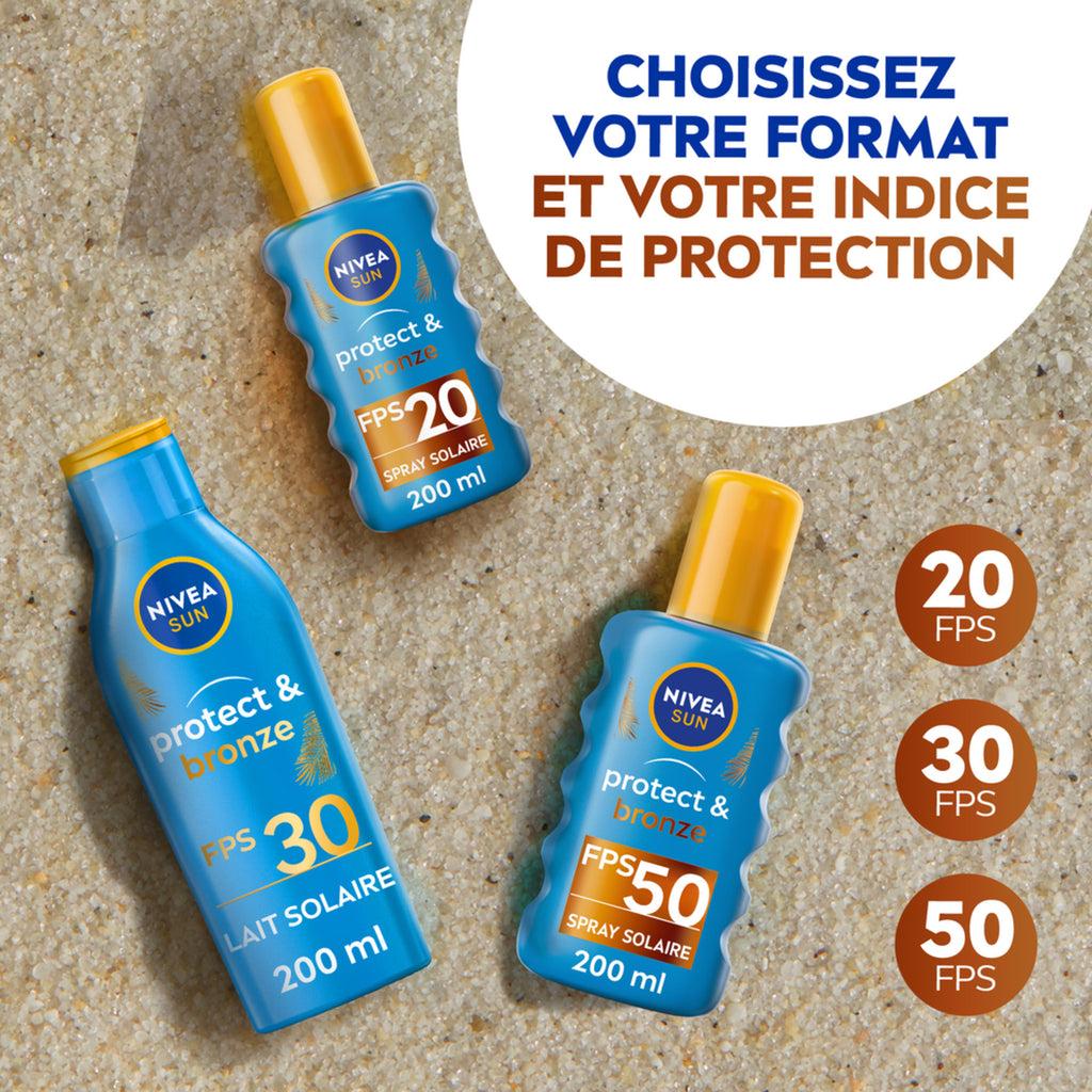 NIVEA SUN Protect & Bronze Lait solaire SPF 30 - 200 ml