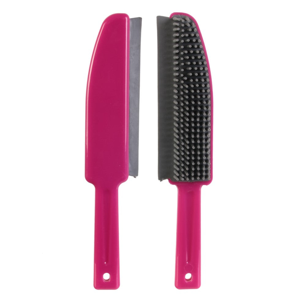 JE CHERCHE UNE IDEE Brosse de nettoyage avec grattoir en caoutchouc